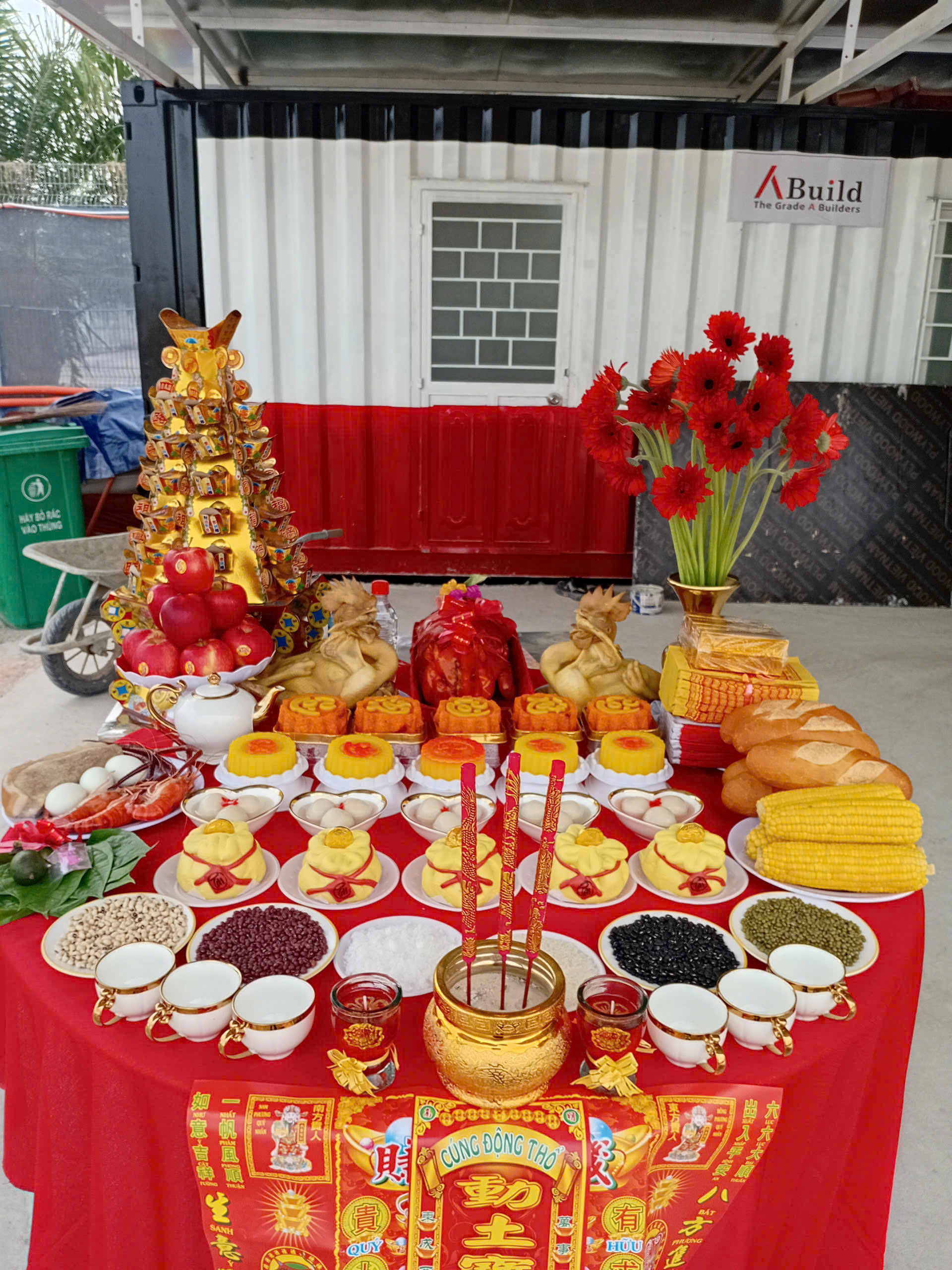 Cách sắp xếp mâm cúng khai trương chuẩn